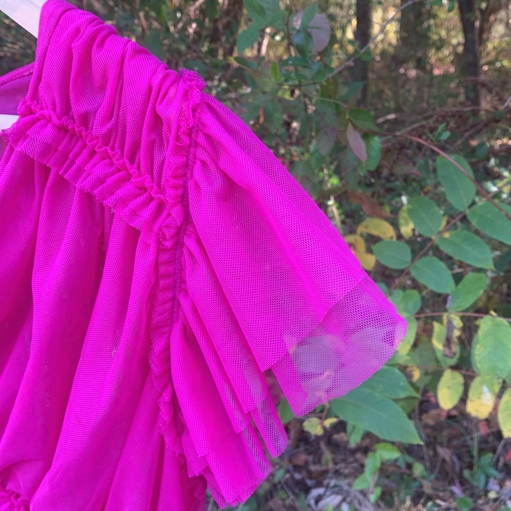 Free People Making Me Smile Ruched Mesh Top - Picture 7 of 11